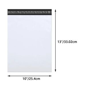 20 10X13 White Polymailers